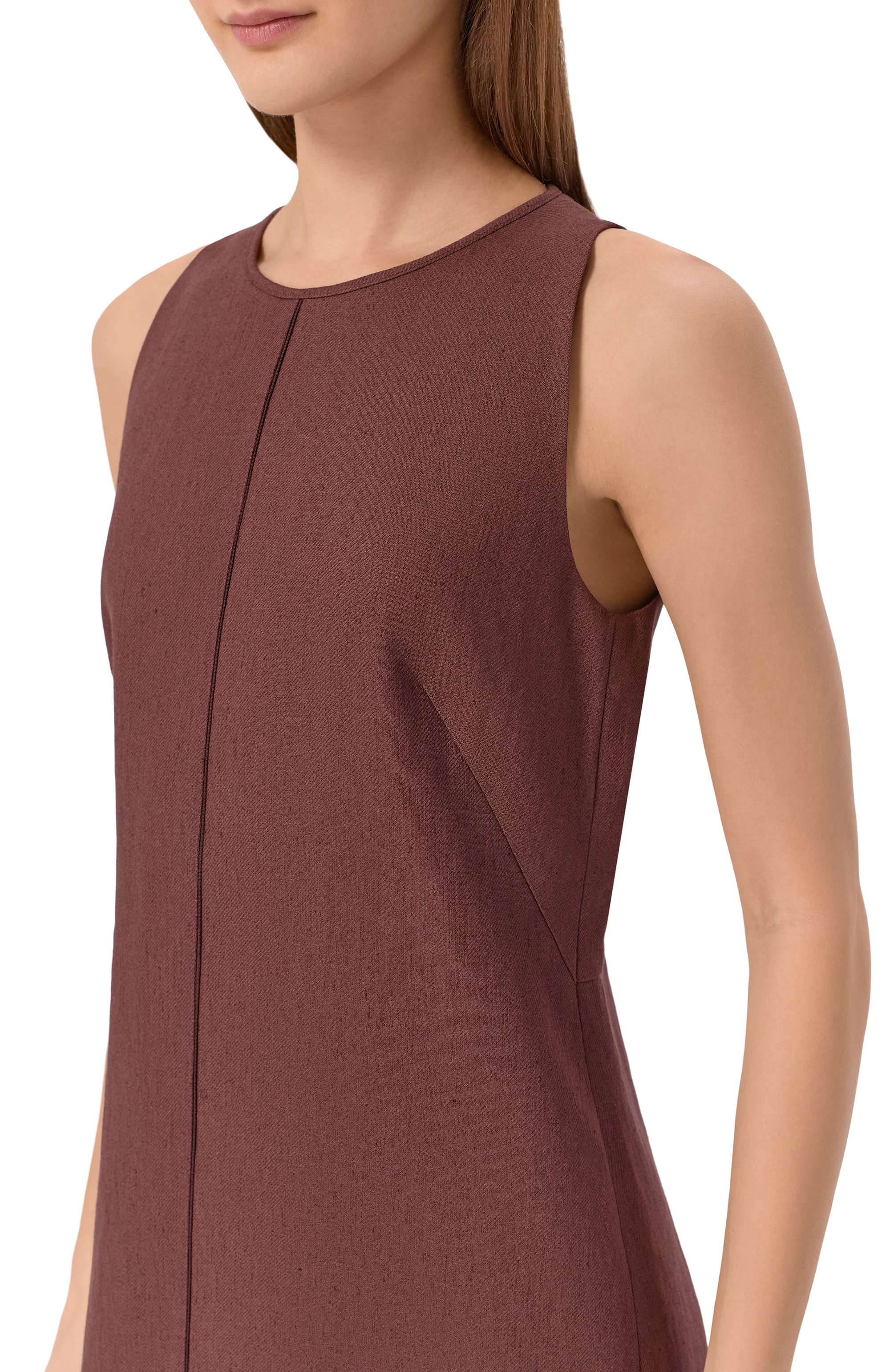 Платье изо льна и вискозы BOSS, арт. 50557447, фото 5