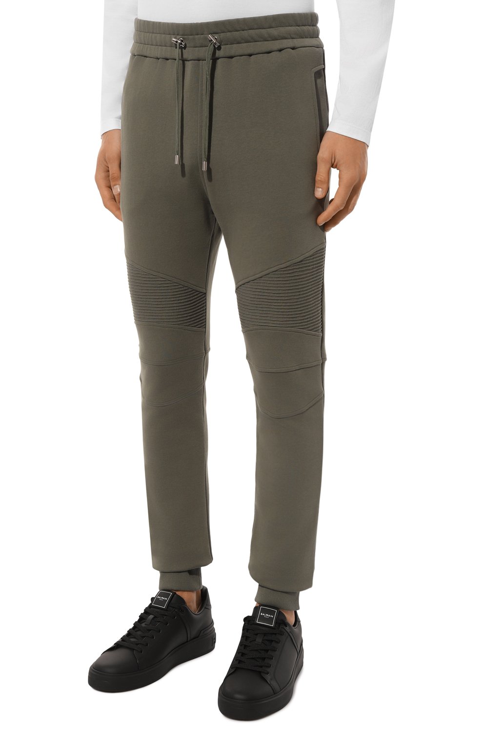 Хлопковые джоггеры BALMAIN, арт. DH10B000/BB04, фото 3