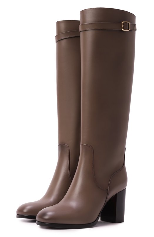Кожаные сапоги Santoni WSNG71746HI3NDYL Коричневый WSNG71746HI3NDYL