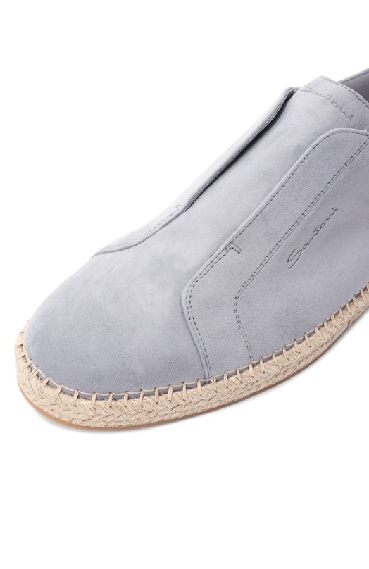 Замшевые эспадрильи Cleanic Santoni MBCG22091PBTTAYX Голубой  MBCG22091PBTTAYX Фото 7