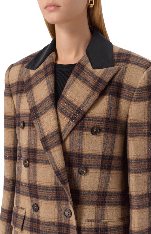 Шерстяной жакет Giuseppe di Morabito 05FWJA112C 05302 Бежевый  05FWJA112C 05302 Фото 5