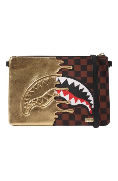 Сумка SPRAYGROUND, арт. 910B9344NSZ/SHARKS IN PARIS G0LD DRIP CR0SS0VER CL, фото 4