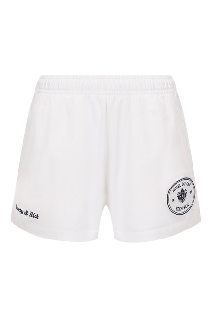 Женские хлопковые шорты sporty &amp; rich x hotel eden roc SPORTY AND RICH, арт. SH03760666WH01