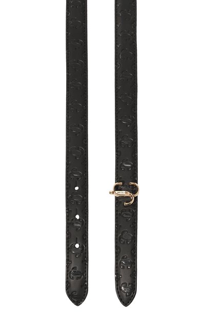 Кожаный ремень JIMMY CHOO, арт. MINIFELISA/KKKBLACK, фото 3