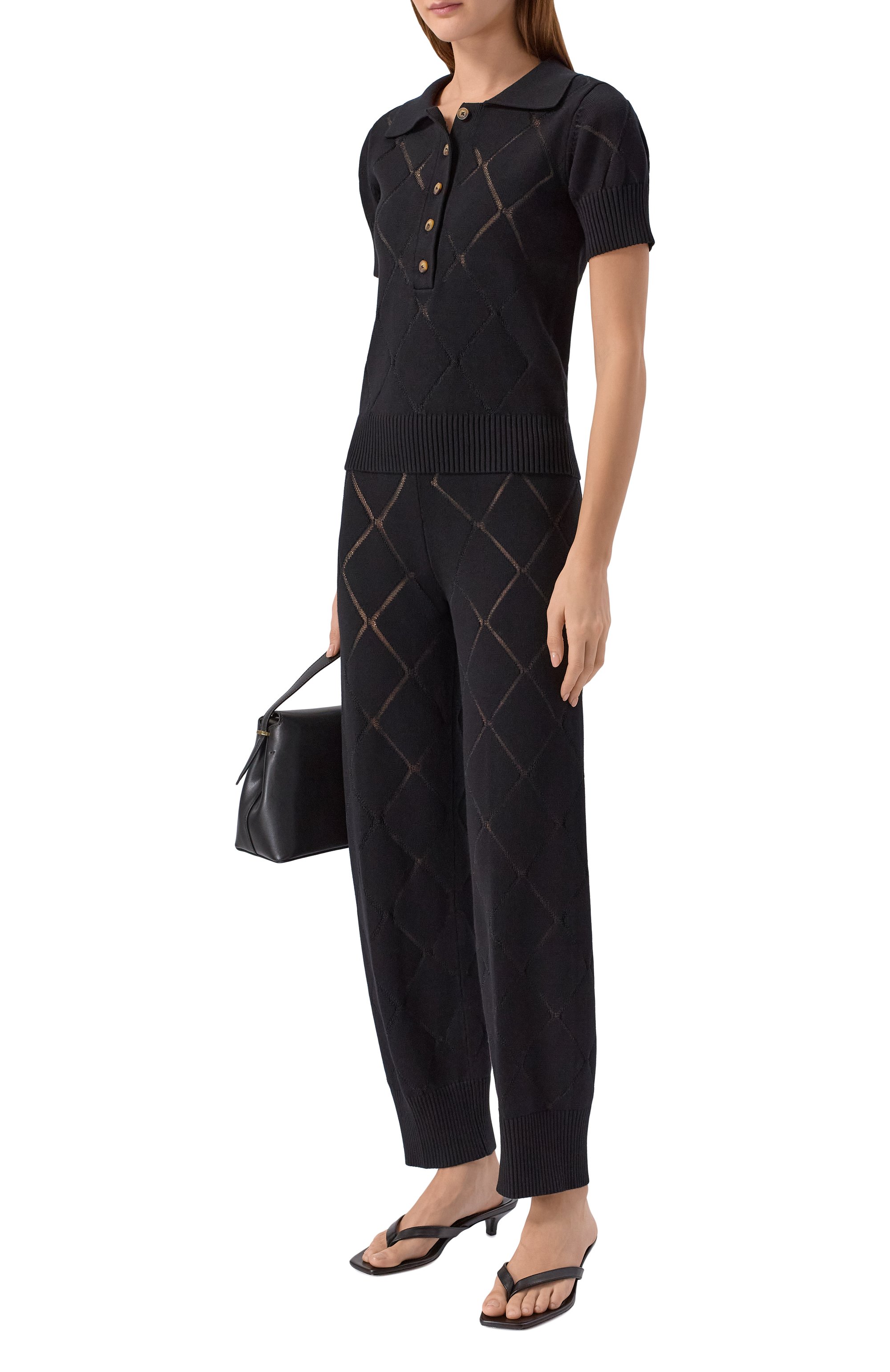 Поло из  вискозы YUZEFI, арт. ELI0RA-FITTED P0INTELLE P0L0 T0P/KNIT, фото 2