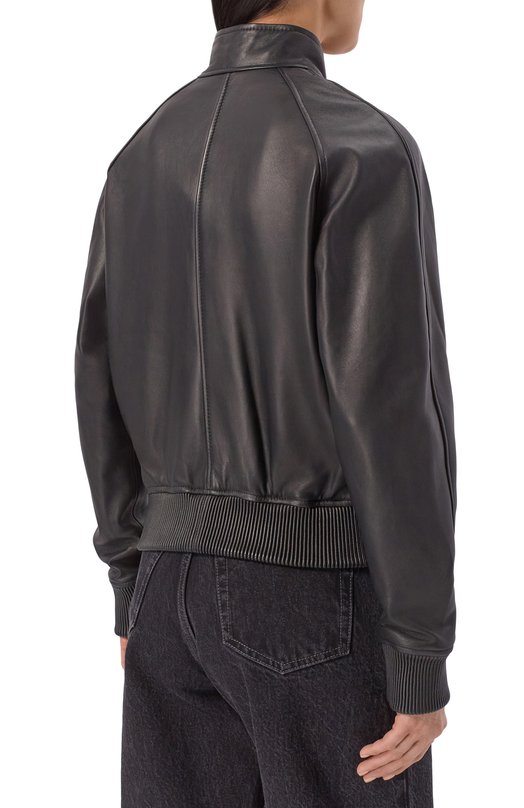 Кожаная куртка Officine Generale S26WLTR550 Чёрный  S26WLTR550 Фото 4