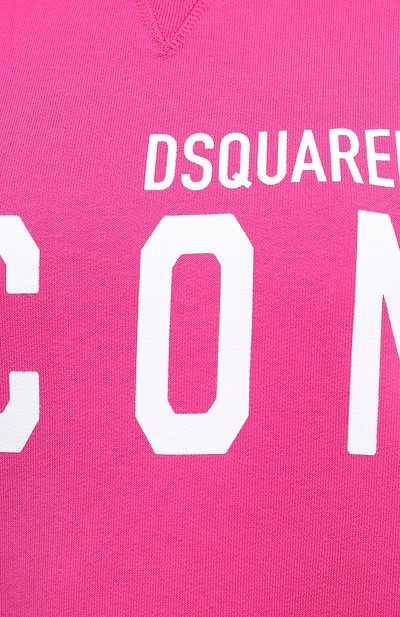 Хлопковое худи DSQUARED2 розового цвета по цене 32450 руб., арт. S80GU0004/S25042, фото 5 Хлопковое худи DSQUARED2, арт. S80GU0004/S25042, фото 5