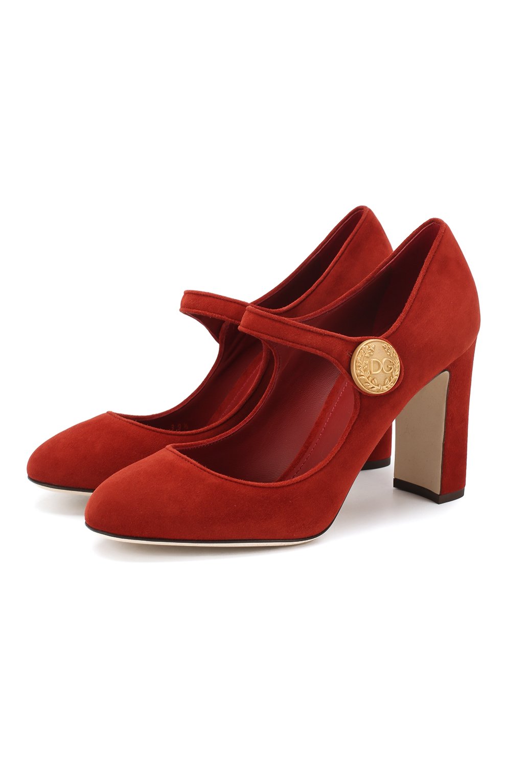 Замшевые туфли mary jane vally  DOLCE & GABBANA, арт. CD0883/A1275, фото 1