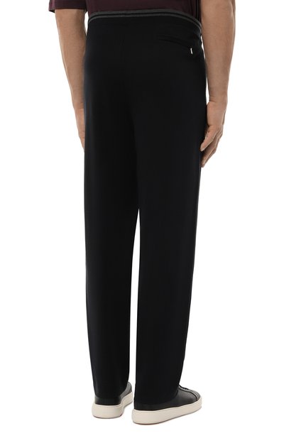 Брюки из хлопка и шелка ZILLI темно-синего цвета по цене 140500 руб., арт. JSP011M0112VZDT00/62, фото 4 Брюки из хлопка и шелка ZILLI, арт. JSP011M0112VZDT00/62, фото 4