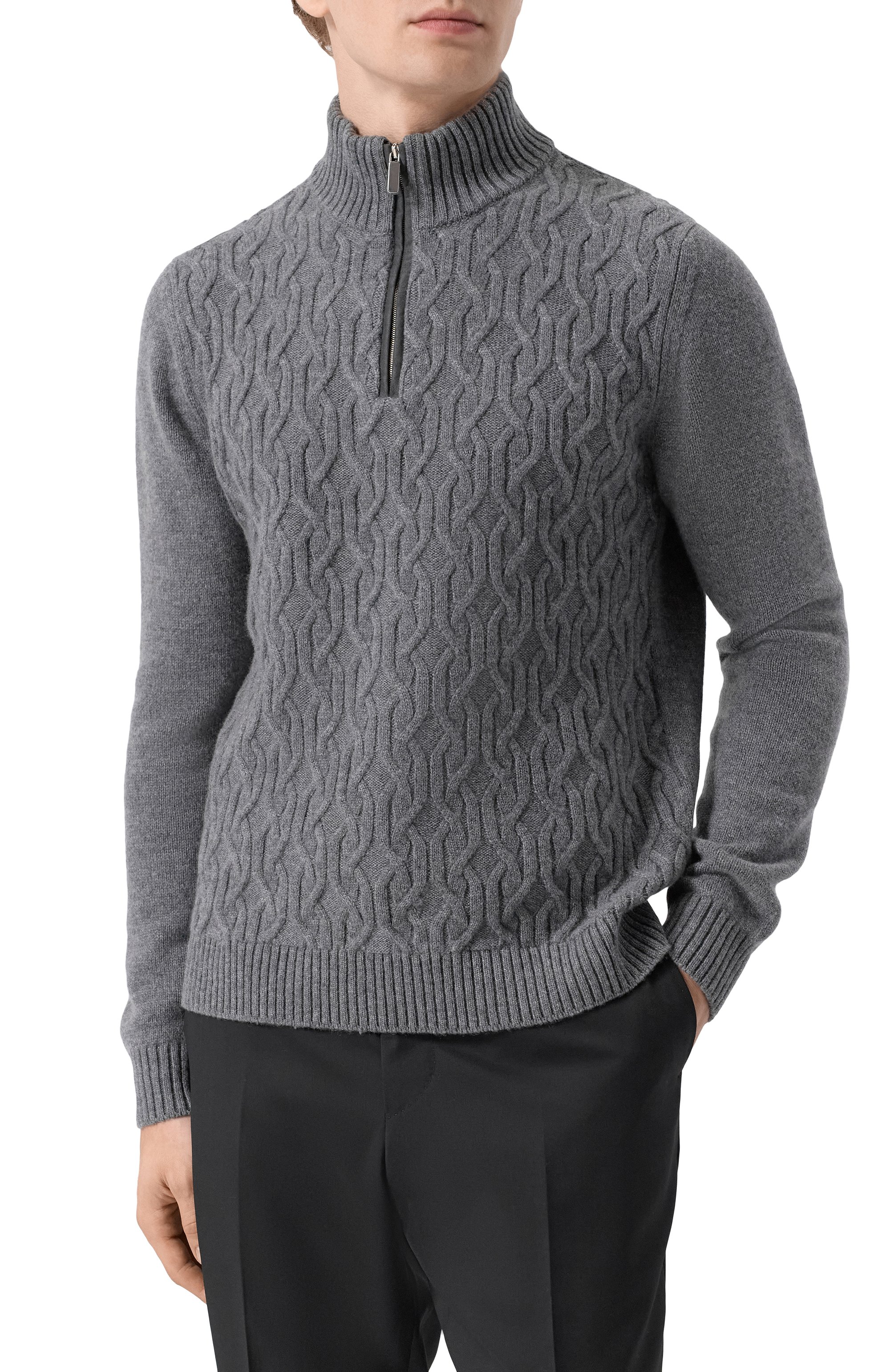 Свитер из шерсти и кашемира ANDREA CAMPAGNA, арт. WU26N0440-08A-FN026, фото 3