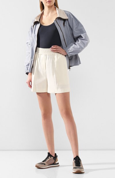 Шорты из смеси льна и хлопка BRUNELLO CUCINELLI, арт. MF591P7213, фото 2