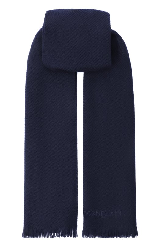 Шерстяной шарф Corneliani 26B354-2629016 Синий 26B354-2629016