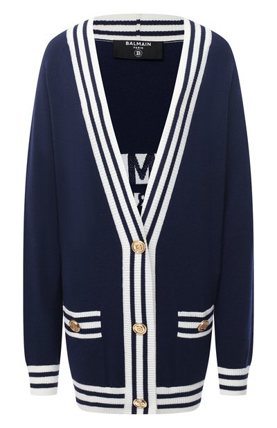 Женский кардиган из шерсти и кашемира BALMAIN, арт. VF13405/K225