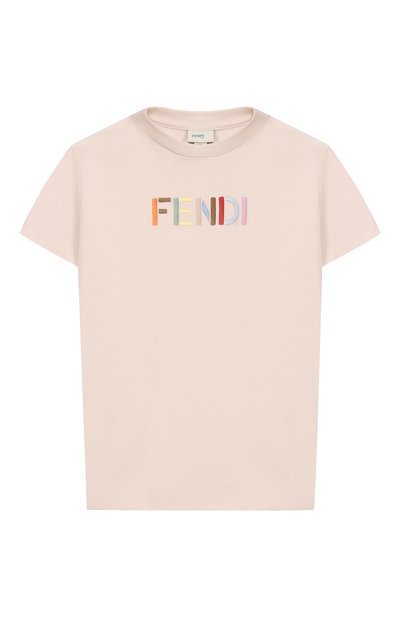 Хлопковая футболка FENDI, арт. JUI208/AY8D/8A-12+