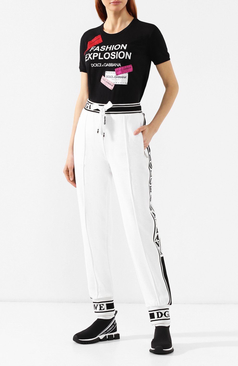 Хлопковая футболка DOLCE & GABBANA, арт. F8K74Z/G7RYQ, фото 2