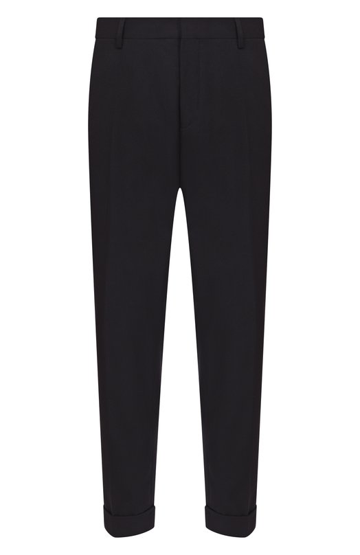 Брюки из хлопка и шерсти Dries Van Noten 020904-2302-900 Чёрный 020904-2302-900