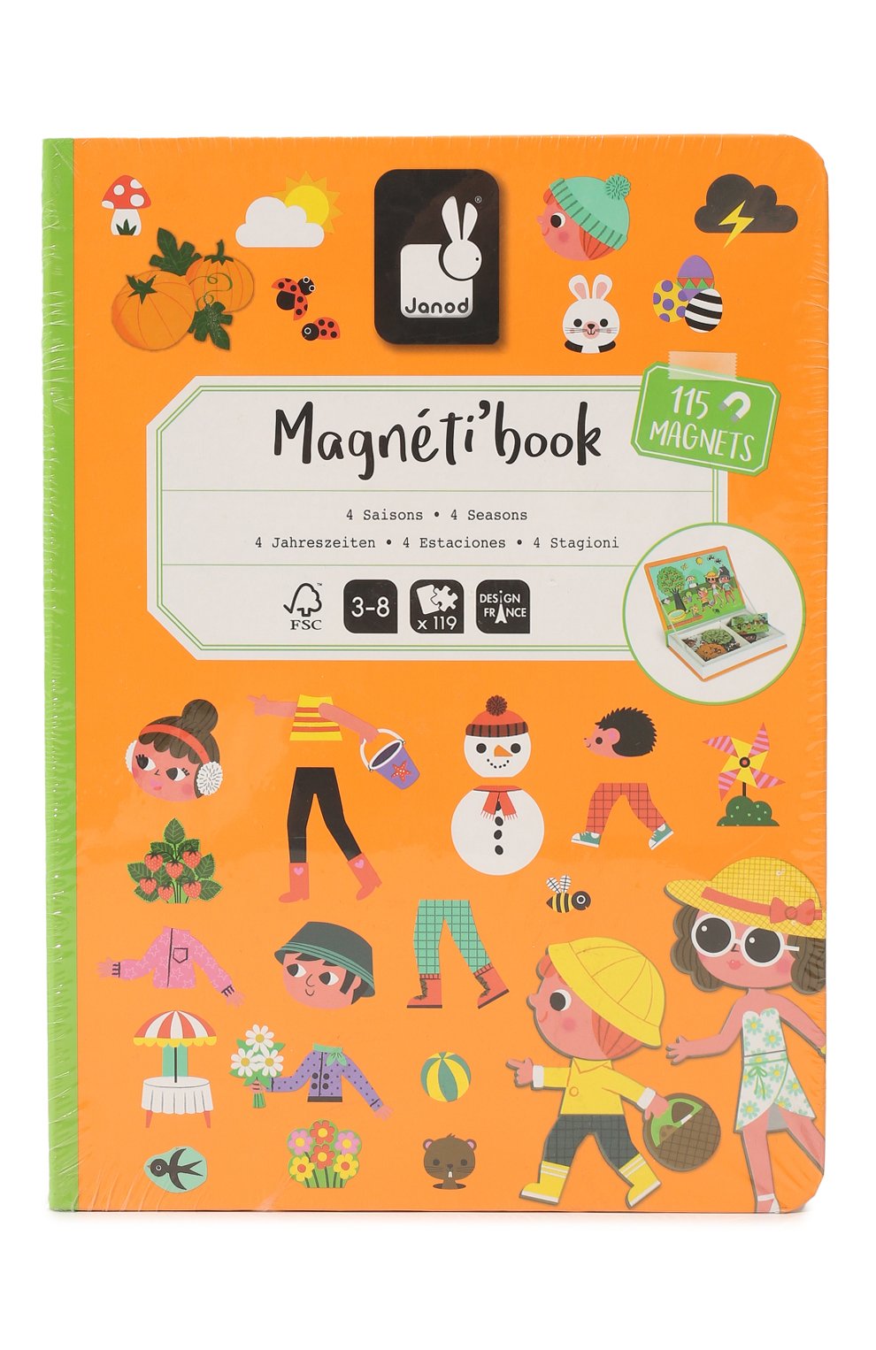 Магнитная книга-игра времена года JANOD, арт. J02721, фото 1