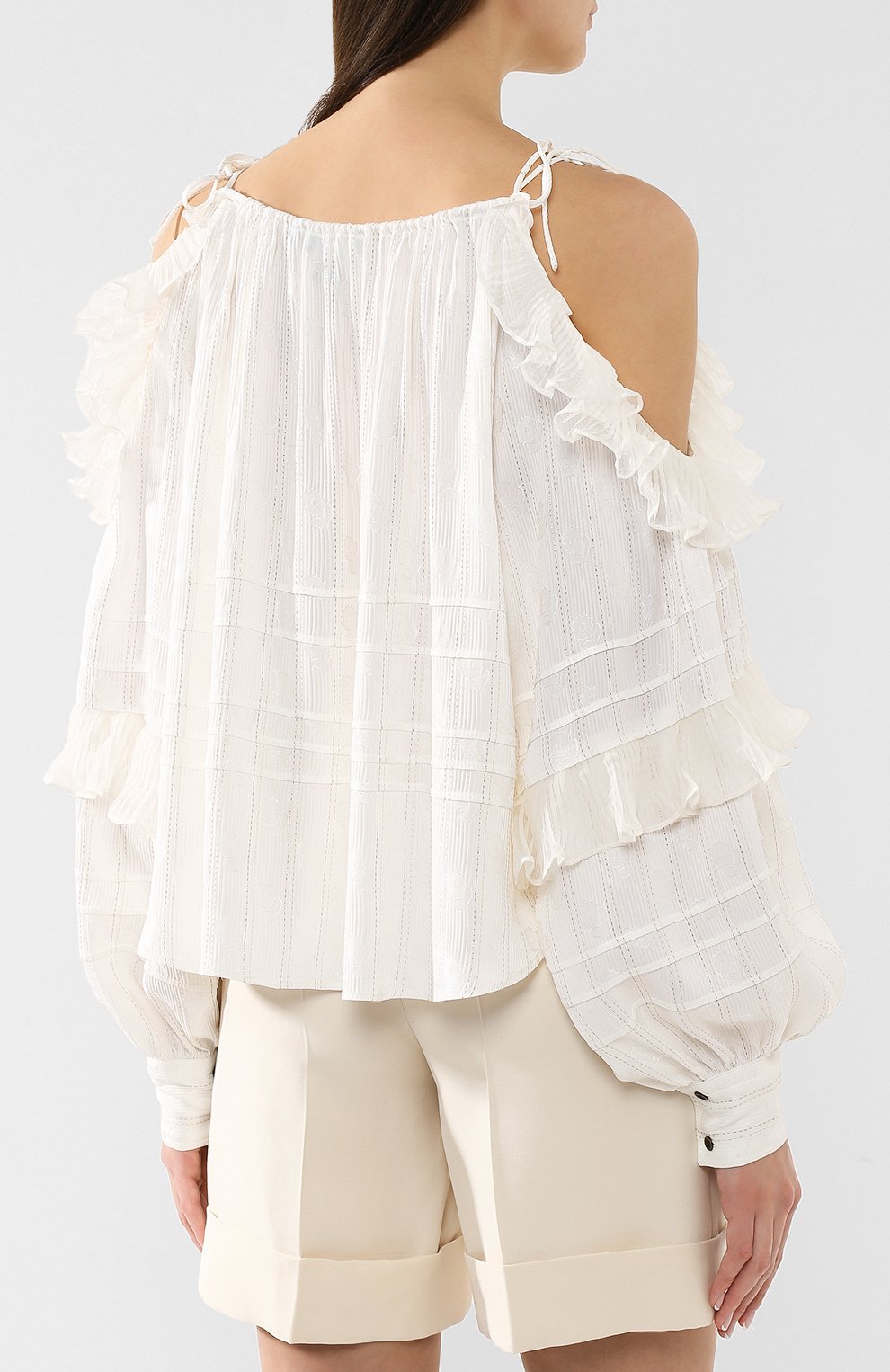 Топ из смеси вискозы и шелка ISABEL MARANT, арт. HT1479-19E013I/MARG0, фото 4