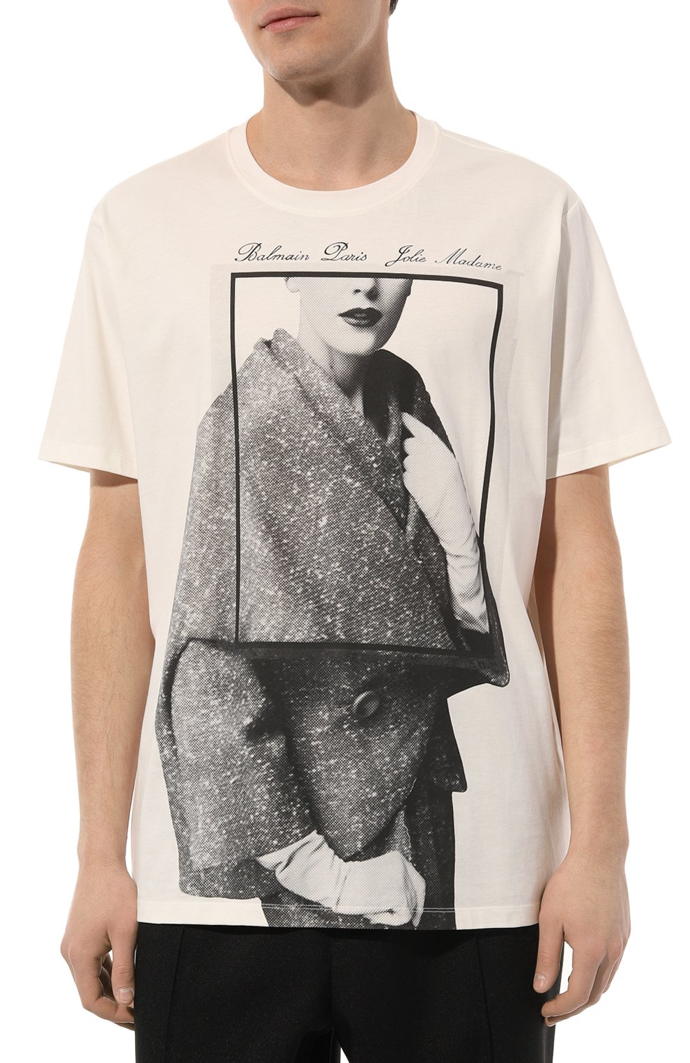Хлопковая футболка BALMAIN, арт. BH0EG010/GD14, фото 3