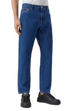 Мужские джинсы loose DOLCE & GABBANA синего цвета, арт. GYJDAD/G8MF6 | Фото 3 (Материал внешний: Хлопок, Деним; Длина (брюки, джинсы): Стандартные; Кросс-КТ: Деним; Силуэт М (брюки): Прямые; Стили: Кэжуэл, Классический; Автоматизация состава: Проставлено; Автоматизация ТО: Проставлено)