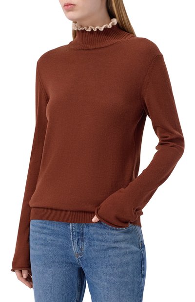 Шерстяная водолазка UNDERCOVER коричневого цвета по цене 54150 руб., арт. UC2E8901, фото 3 Шерстяная водолазка UNDERCOVER, арт. UC2E8901, фото 3