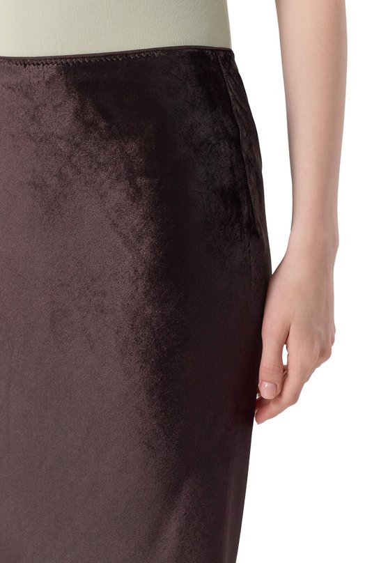 Бархатная юбка Dorothee Schumacher 247005 Коричневый  247005 Фото 5
