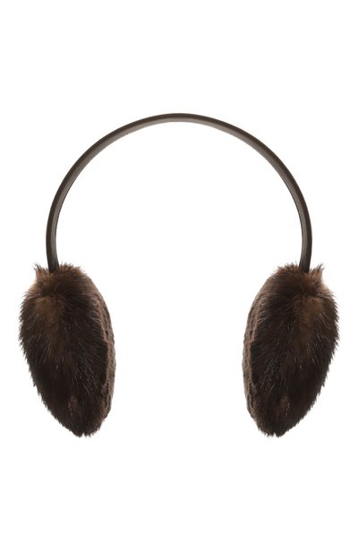 Меховые наушники из норки и кролика YVES SALOMON, арт. 25WAA303XXAGVI, фото 1
