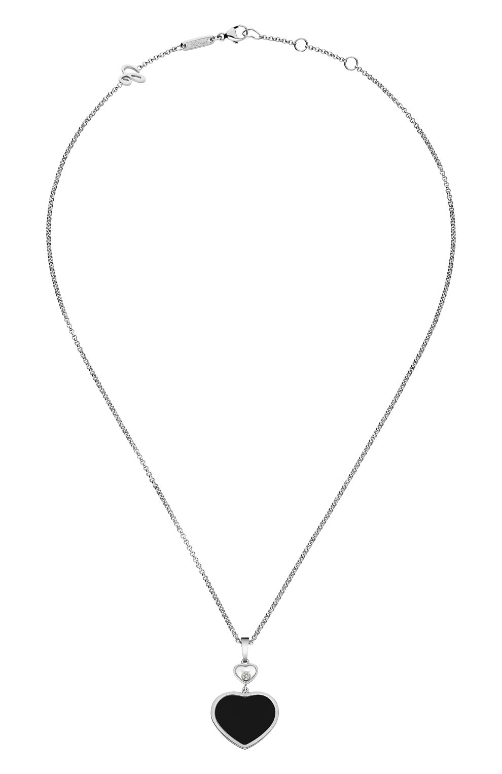 Кулон CHOPARD бесцветного цвета по цене 513500 руб., арт. 797482-1201, фото 1 Кулон CHOPARD, арт. 797482-1201, фото 1