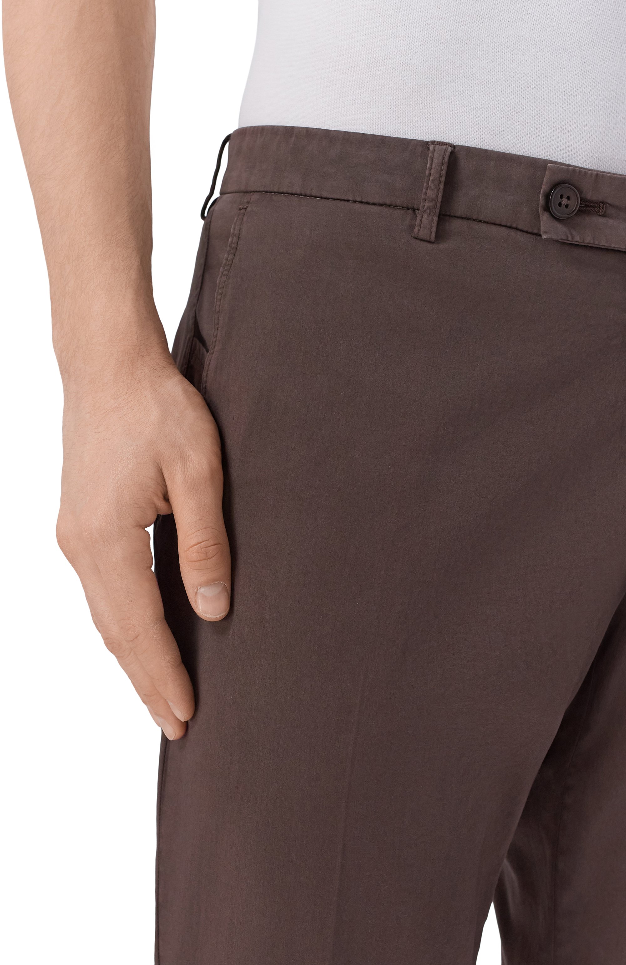 Брюки из хлопка и шелка BERWICH, арт. SC/1-GD/DV0955X, фото 5