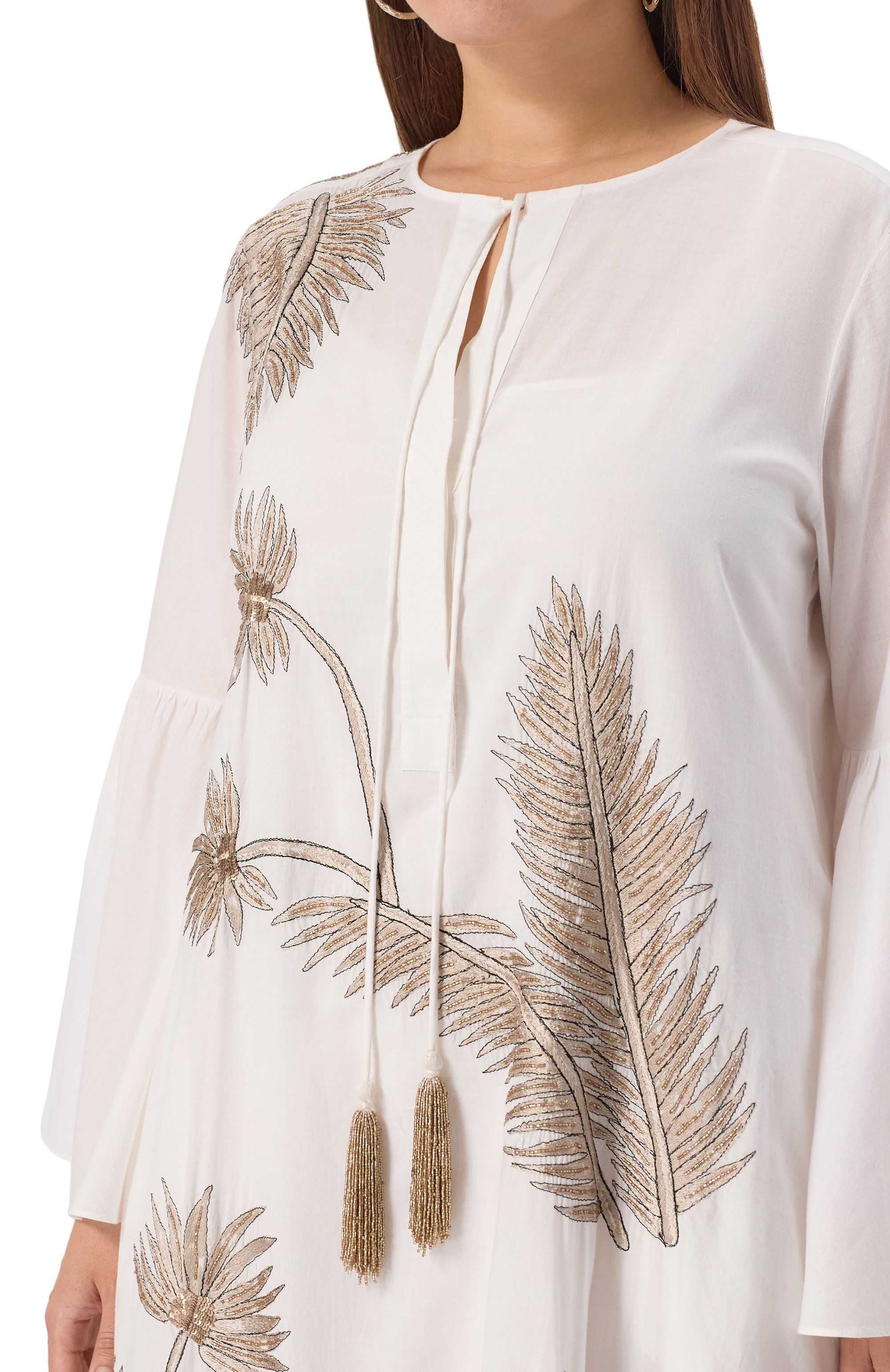 Хлопковое платье MARINA RINALDI, арт. Y0RK, фото 5