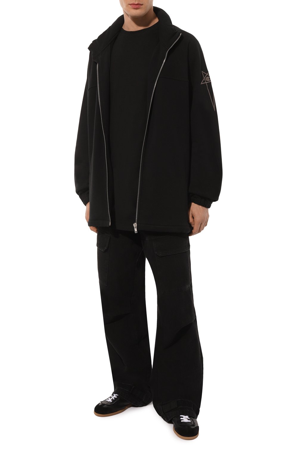 Хлопковая толстовка rick owens x champion jumbo windbreaker RICK OWENS, арт. CM01D0467/CHFE, фото 2