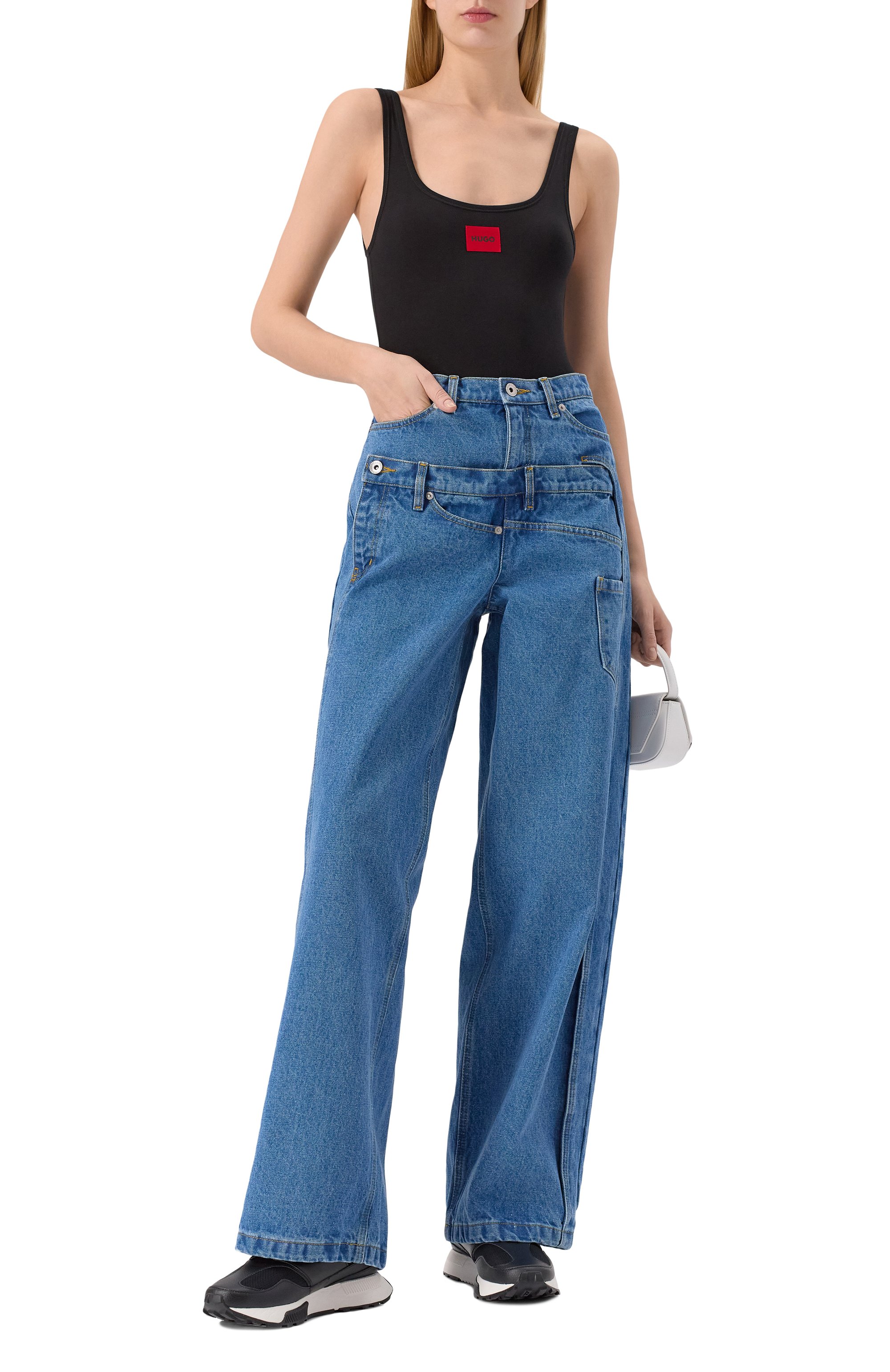 Хлопковое боди HUGO, арт. 50486017, фото 2