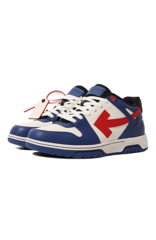 Комбинированные кеды Out of Office Off-White 0MIA189F24LEA00D4525 Синий 0MIA189F24LEA00D4525