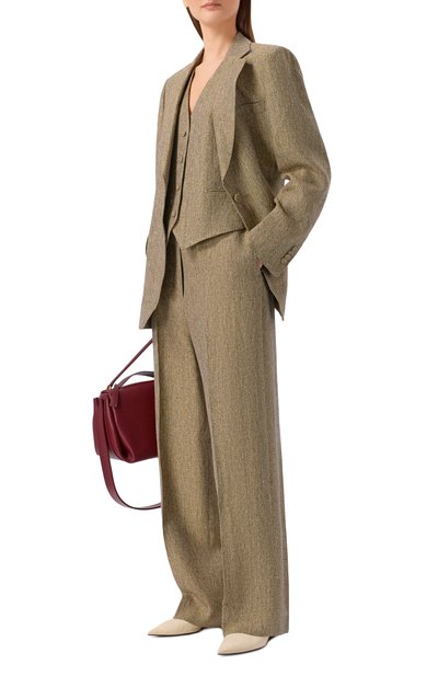 Льняные брюки OFFICINE GENERALE бежевого цвета по цене 51300 руб., арт. S26WTLG450, фото 2 Льняные брюки OFFICINE GENERALE, арт. S26WTLG450, фото 2