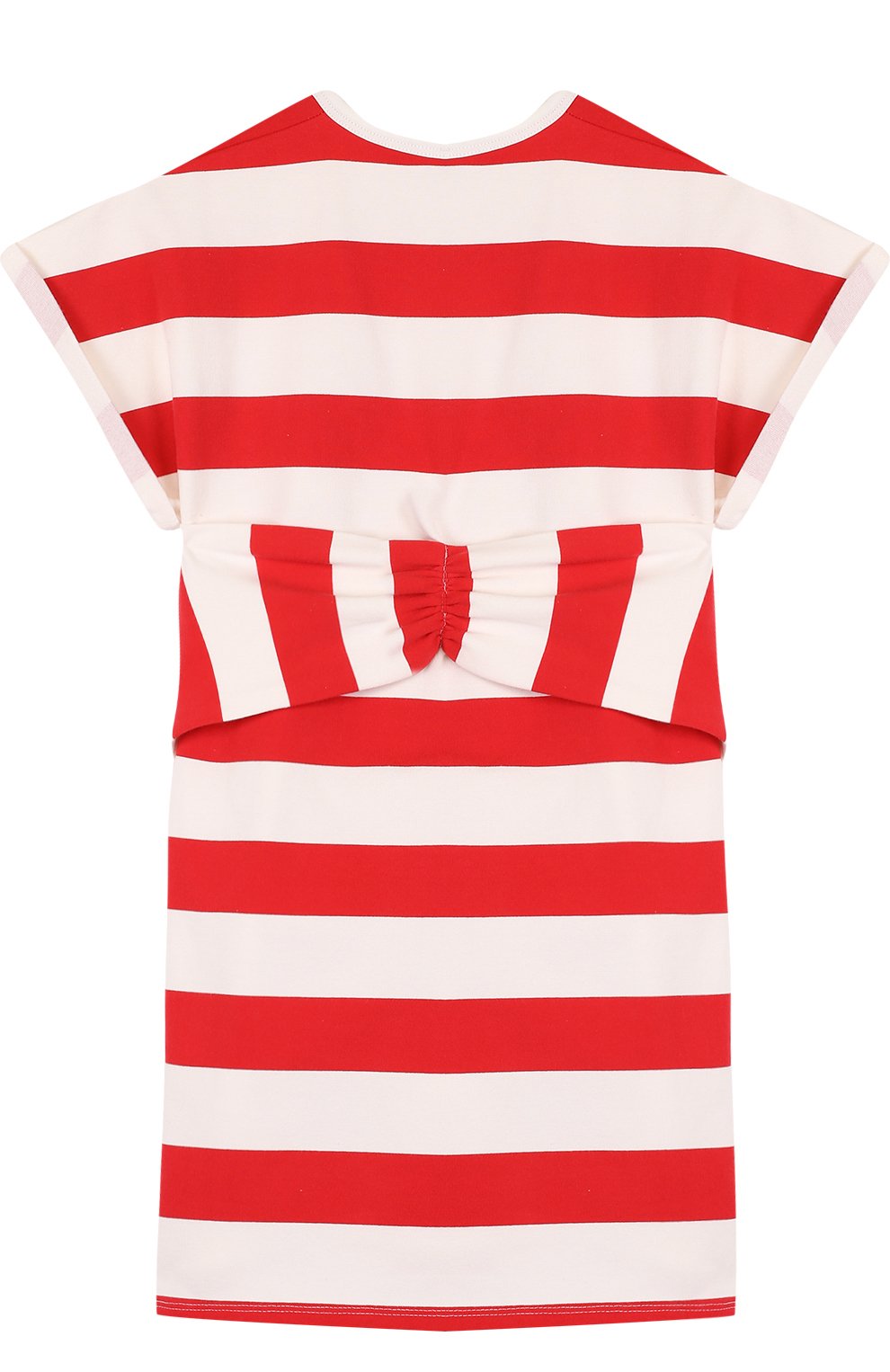 Хлопковое мини-платье в полоску с декоративным поясом N21, арт. 08 X/K421/3881/34-44, фото 2