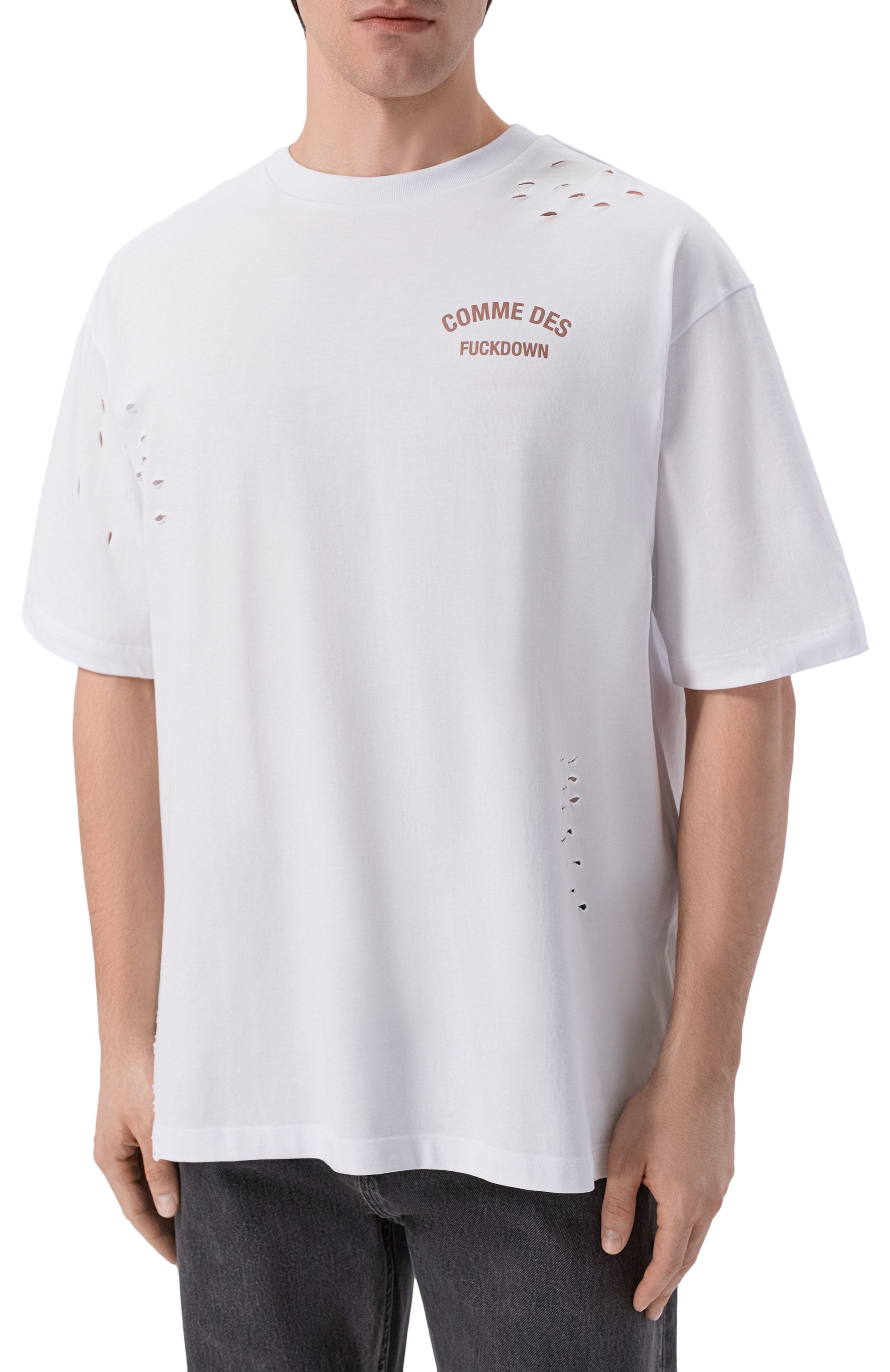 Хлопковая футболка COMME DES FUCKDOWN, арт. CFABM01923, фото 3
