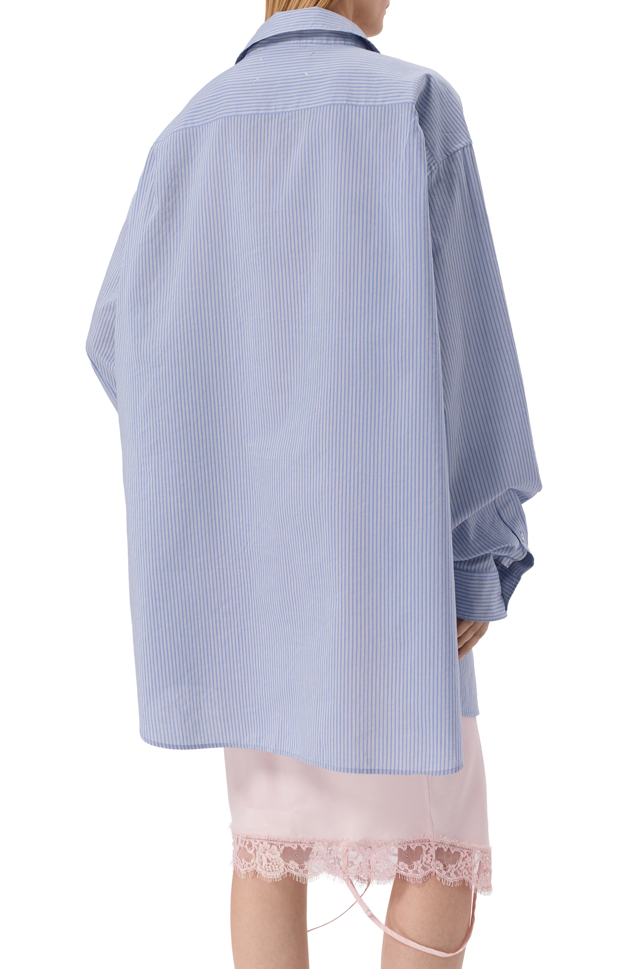 Рубашка из хлопка и шелка MAISON MARGIELA, арт. S51DT0025/M35751, фото 4