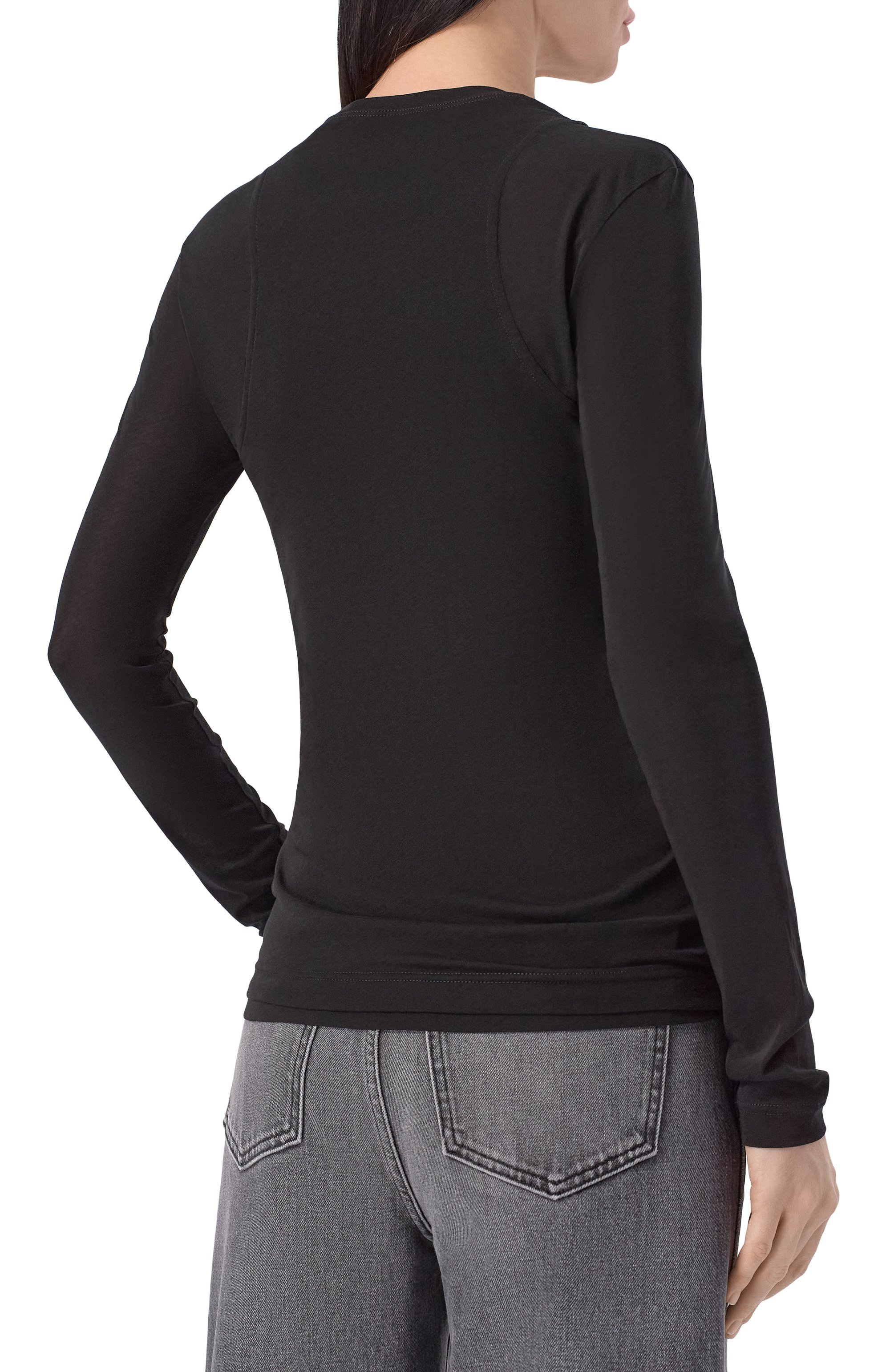 Хлопковый лонгслив JIL SANDER, арт. J02NH0017/J20342, фото 4