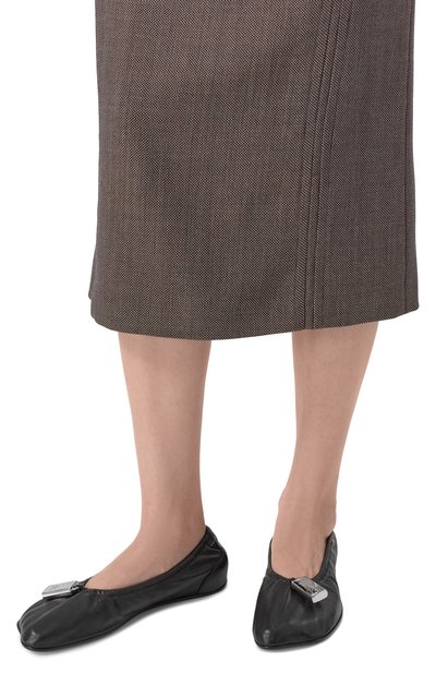 Женские кожаные балетки numeric MM6, арт. S59WZ0106/P7565