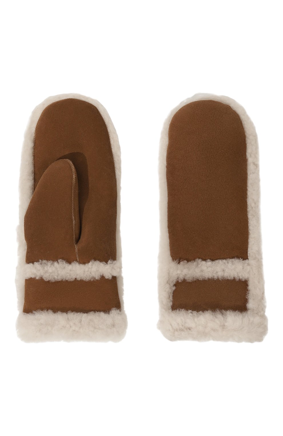 Замшевые варежки YVES SALOMON ENFANT, арт. 25WEA908XXMSCP, фото 2