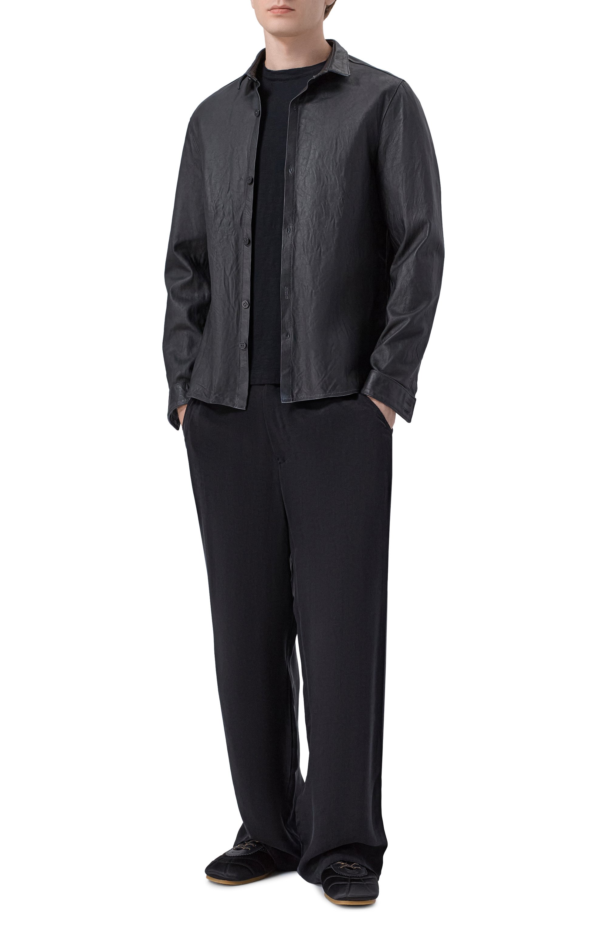 Кожаная рубашка NEVER ENOUGH, арт. 2B6M084-256/MJL066 BUT LT-03, фото 2