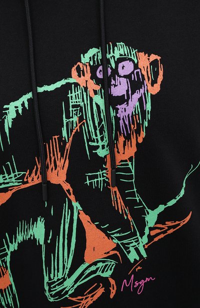 Хлопковое худи MSGM, арт. 2943MDM76 207649, фото 5