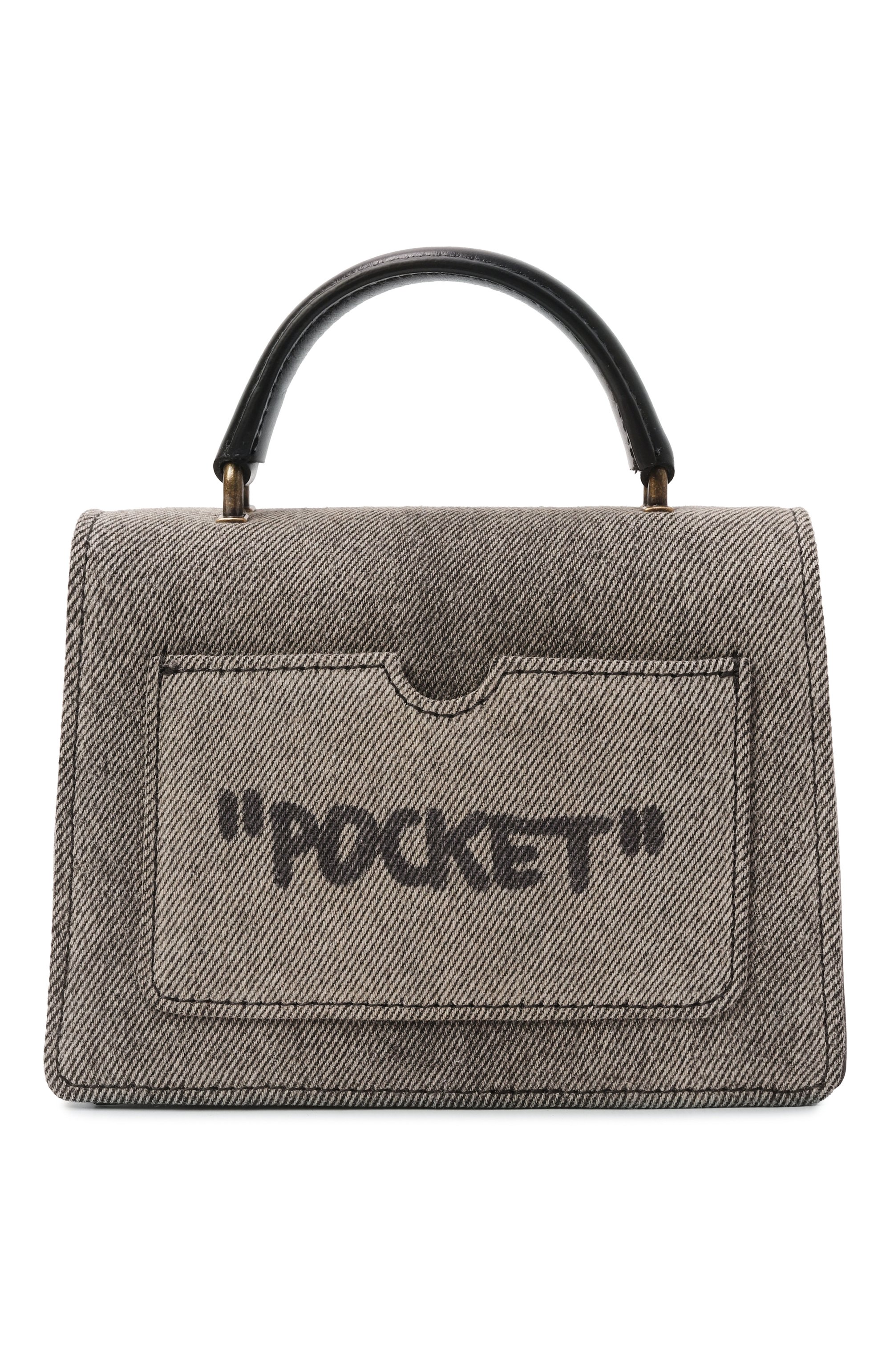 Сумка jitney quote baby OFF-WHITE, арт. 0WNP063F25DEN001, фото 6