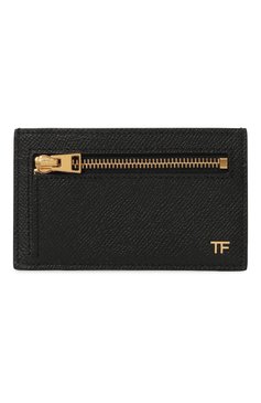 Мужской кожаный футляр для кредитных карт TOM FORD черного цвета, арт. YM354-LCL081G | Фото 1 (Материал: Натуральная кожа; Материал сплава: Проставлено; Нос: Не проставлено)