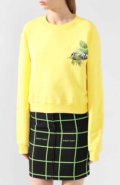 Хлопковый свитшот OFF-WHITE, арт. 0WBA026F19F300536010, фото 3