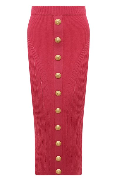 Женская юбка из вискозы BALMAIN, арт. AF0LD043KE18