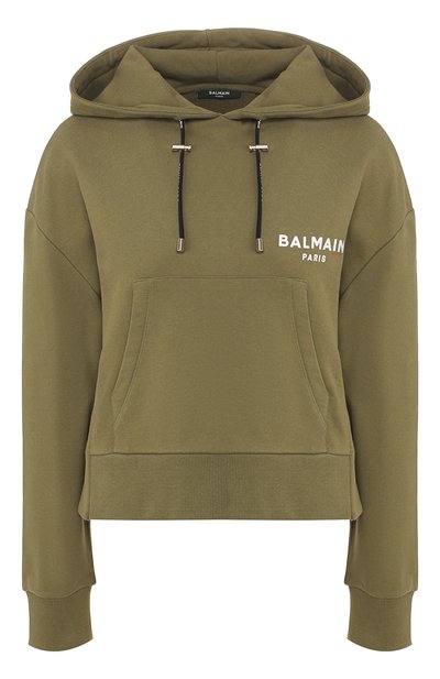 Женский хлопковое худи BALMAIN, арт. TF13792/I383