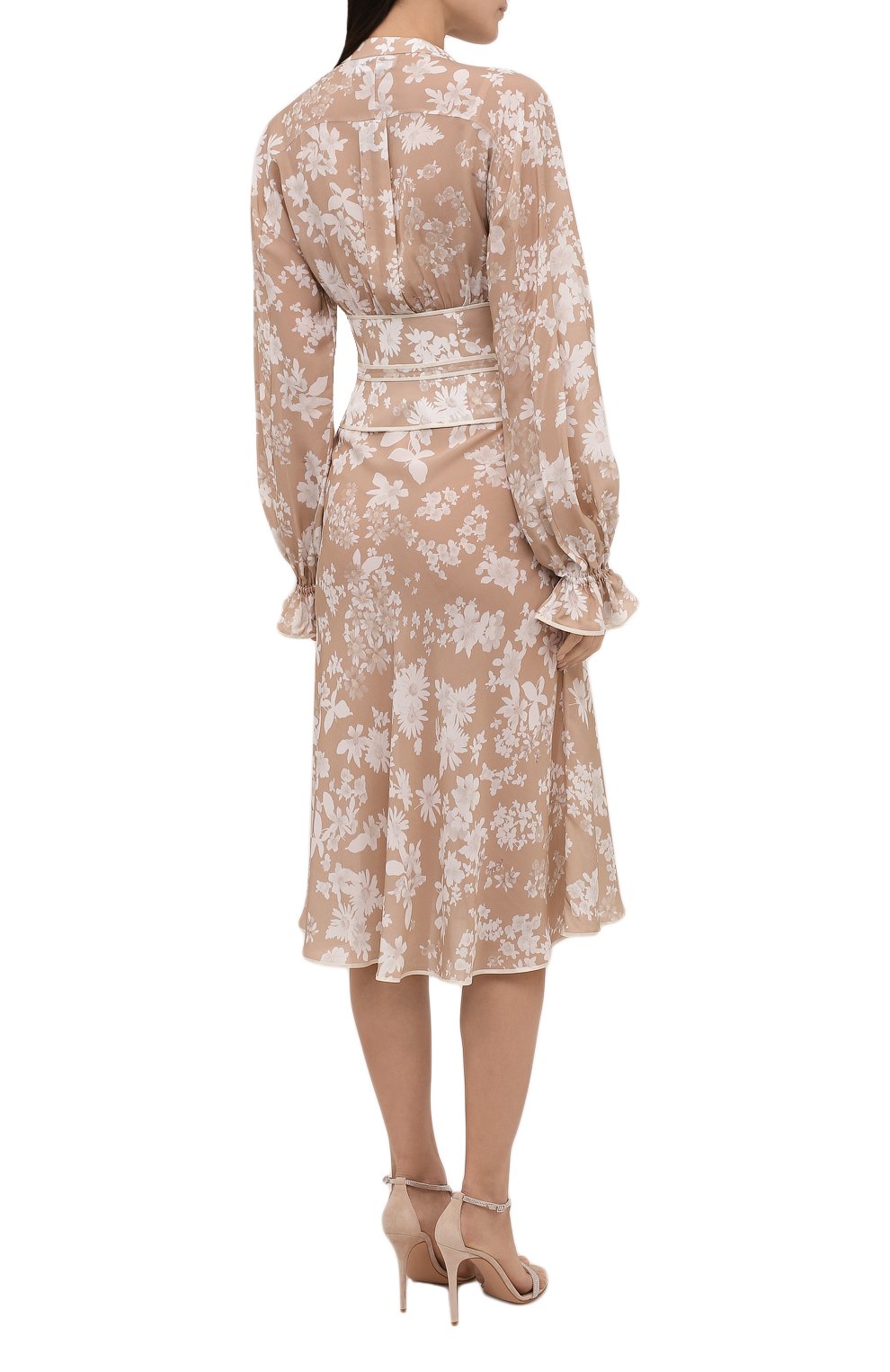Платье из вискозы DSQUARED2 бежевого цвета по цене 106500 руб., арт. S72CV0271/S54264, фото 4 Платье из вискозы DSQUARED2, арт. S72CV0271/S54264, фото 4