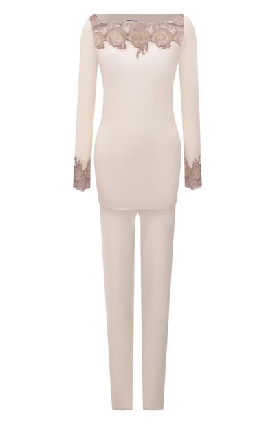 Пижама RITRATTI MILANO бежевого цвета по цене 31450 руб., арт. 74002, фото 1 Пижама RITRATTI MILANO, арт. 74002, фото 1