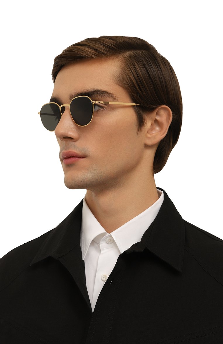Женские солнцезащитные очки MYKITA черного цвета, арт. TALVI/013 | Фото 3 (Региональные ограничения белый список (Axapta Mercury): Не проставлено; Нос: Не проставлено; Кросс-КТ: С/з-унисекс; Тип очков: С/з; Материал: Металл; Оптика Гендер: оптика-унисекс; Очки форма: Круглые)
